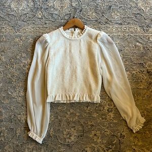 Aritzia - White Wilfred Tempest Blouse